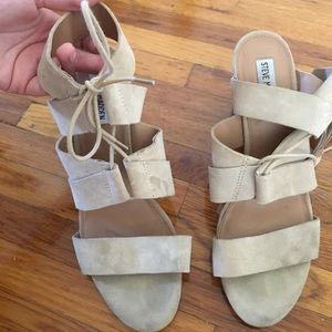 Steve Madden lace up booties